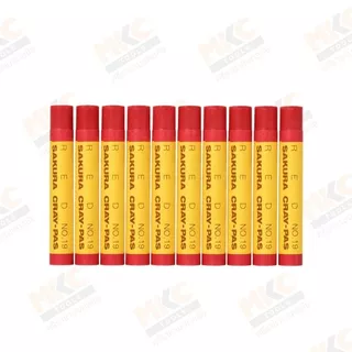 SAKURA สีชอล์คอุตสาหกรรม สีชอล์คเดี่ยว LP มีหลายสี (10แท่ง/กล่อง)