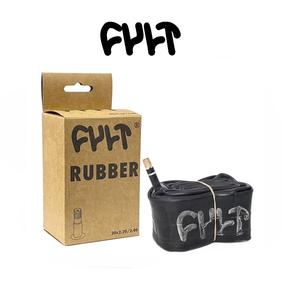 ยางในจักรยาน BMX CULT RUBBER TUBE  ขนาด 20 x 2.20/2.40" สีดำ
