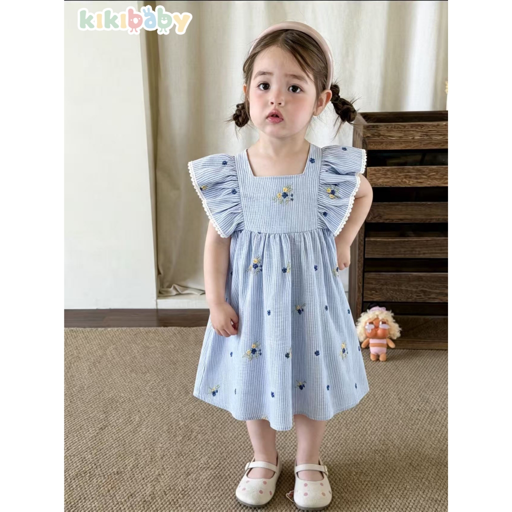 Kiki Baby فستان قطن بالزهور (90-150) — صورة 8