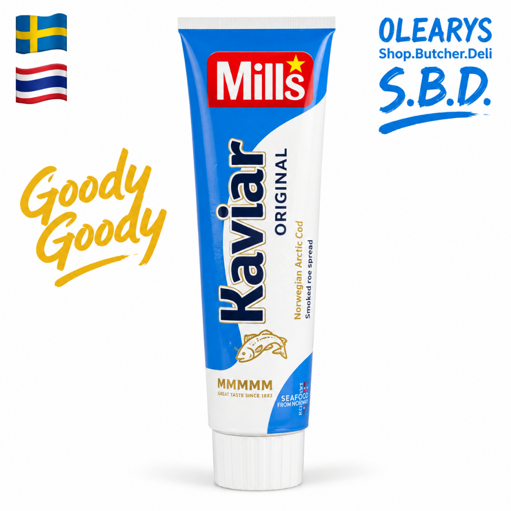 Mills Kaviar Original 185g – Norwegian Smoked Cod Roe Spread | ครีมไข่ปลาค็อดรมควันจากนอร์เวย์ 185 กรัม