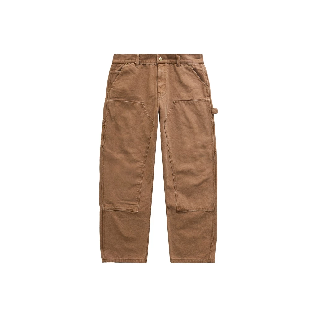 NWL x TV OFF, Double Knees Fade Brown / กางเกงน้ำตาลเฟด