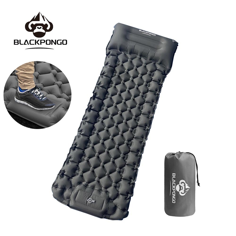 Blackpongo Nylon TPU เบาะพองน้ําหนักเบาเป็นพิเศษแบบพกพาทนทานกันน้ําแผ่นนอนประกบทนต่อการฉีกขาด