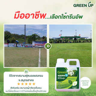 Green up บำรุงหญ้า เร่งหญ้าเขียว แก้หญ้าเหลือง ปุ๋ยสนามหญ้า สำหรับหญ้าทุกสายพันธุ์ ใบเขียว แข็งแรง