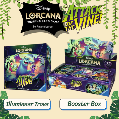 [ลิขสิทธิ์แท้พร้อมส่ง] Disney Lorcana Series 13 Attack of The Vine! [Booster Box & Trove] ENGLISH ภาษาอังกฤษ