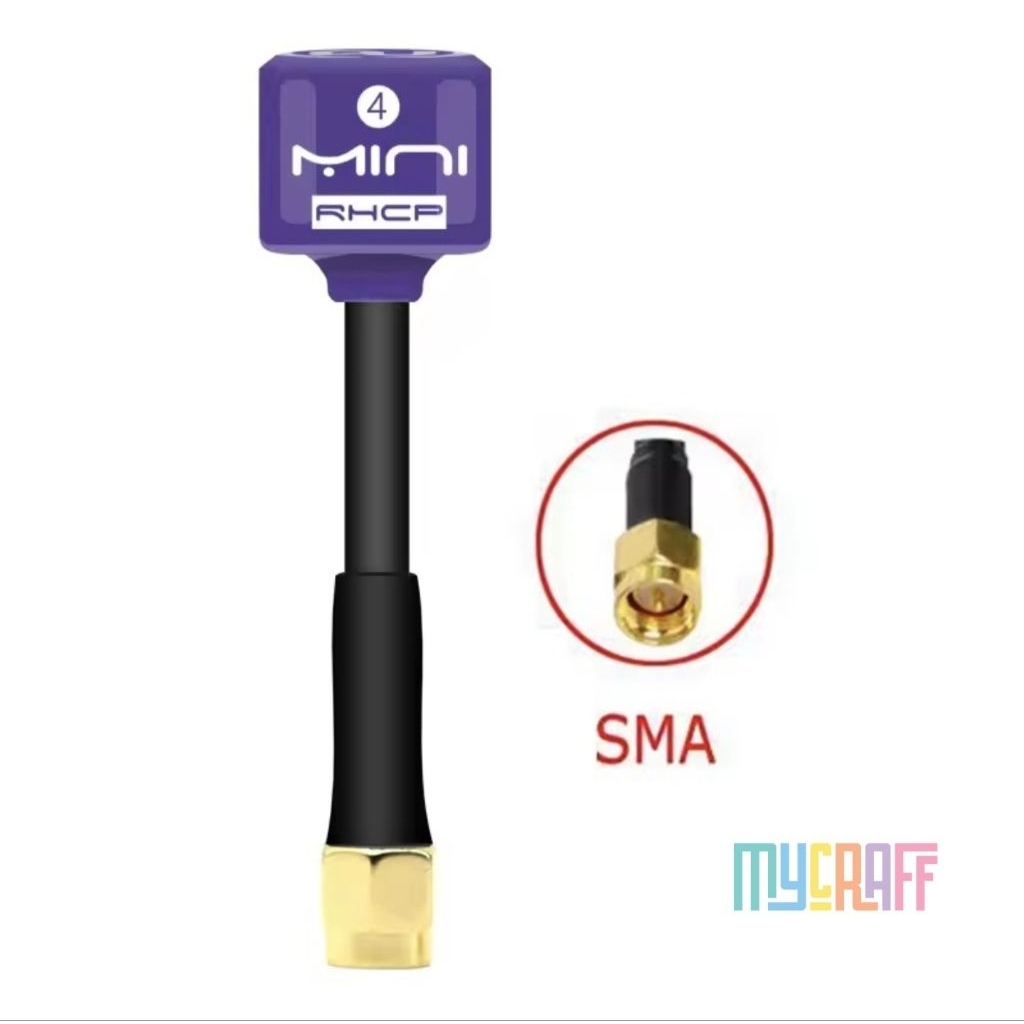 mini RHCP 5.8G Lollipop Antenna high gain 2.8Dbi FPV Transmitter/Receiver SMA/RP-SMA/MMCX/UFL Antenn
