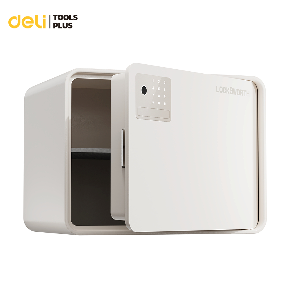 Deli ตู้เซฟ ตู้นิรภัย ตู้เซฟนิรภัย เชื่อมต่อ Wi-Fi ควบคุมได้จากระยะไกล วัสดุเหล็กทนทาน Safe box