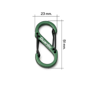 Guardio GC-005 S-Shape Aluminum Carabiner คาราบิเนอร์ พวงกุญแจอลูมิเนียมตัวเอส ล็อก 2 ด้าน ขนาดพกพา