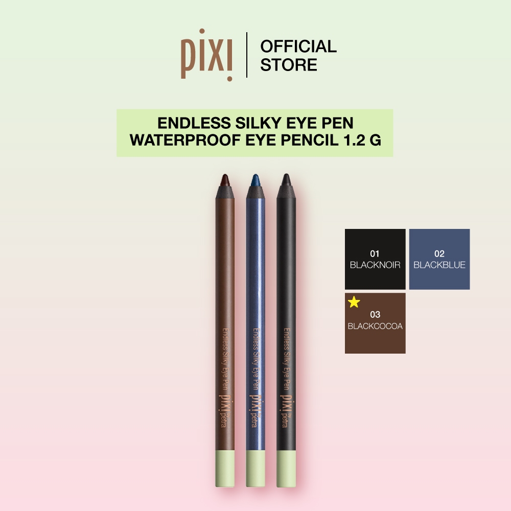 Pixi Endless Silky Eye Pen Waterproof Eye Pencil ดินสอเขียนขอบตากันน้ำ เนื้อนุ่ม สีชัด 1.2g
