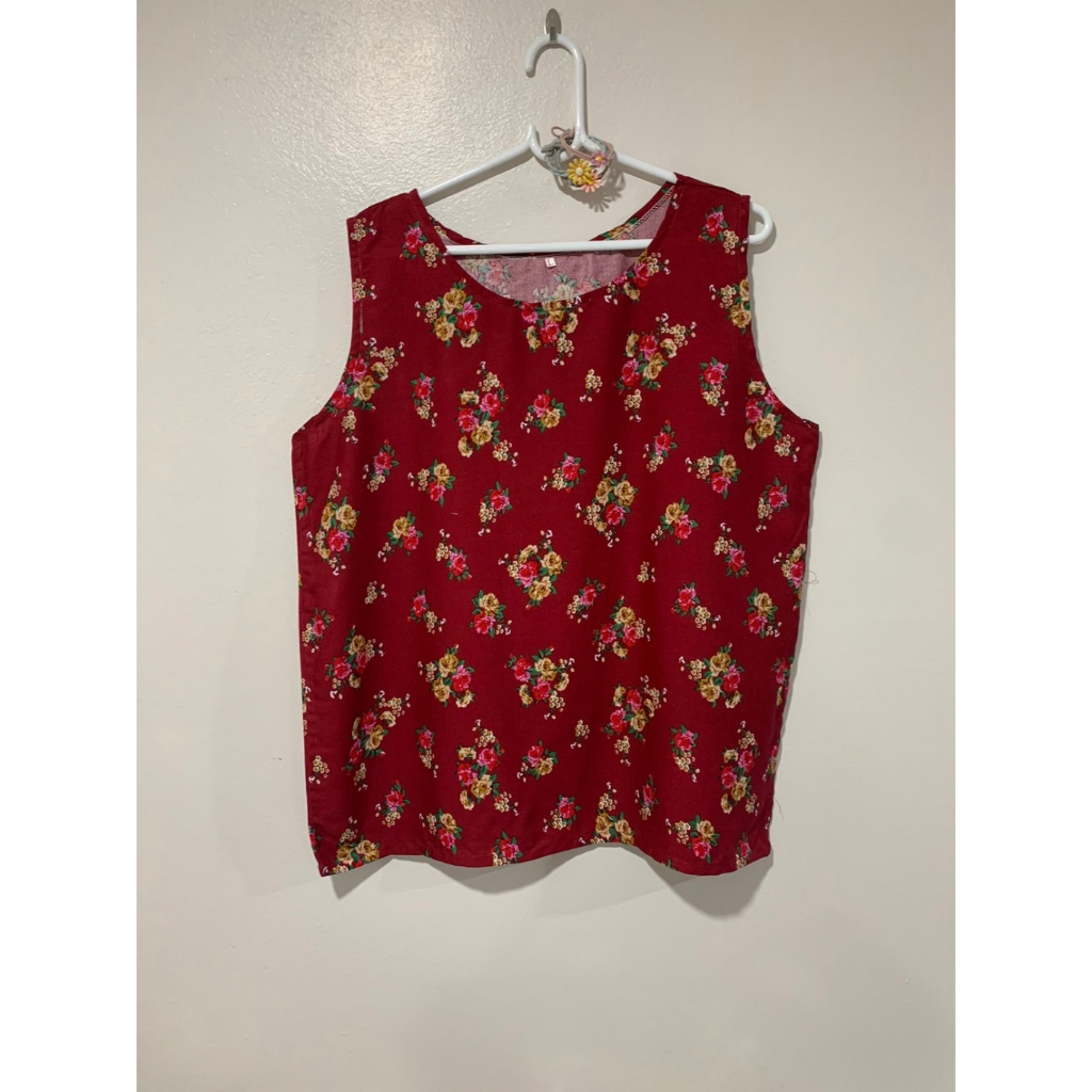 (Size L) เสื้อแขนกุด อก44” ยาว27” ผ้าสปัน มีหลายลาย เลือกลายได้ตรงคำสั่งซื้อครับ
