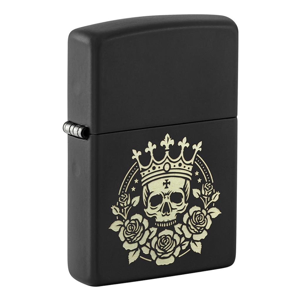 ซิปโป้ รุ่น 47529 Skull With Crown Design ของแท้ รับประกันตลอดชีวิตนำเข้าและจำหน่ายโดยตัวแทนจำหน่าย
