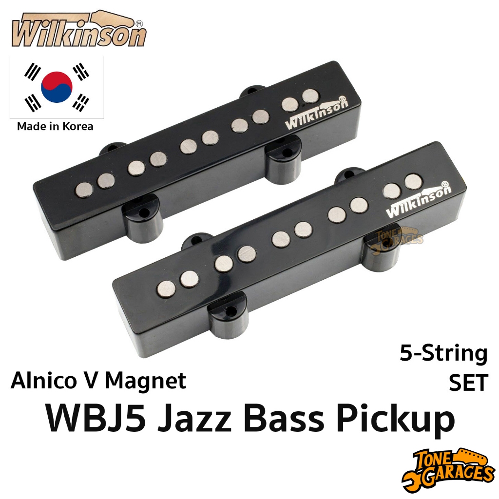 Wilkinson WBJ5 Jazz Bass Pickup 5 String Set Alnico V ปิ๊กอัพ แจ็สเบส 5 สาย Made in Korea