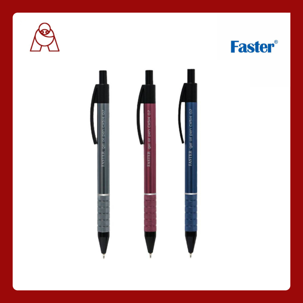 Faster ปากกาลูกลื่นเจล 0.7 CX514