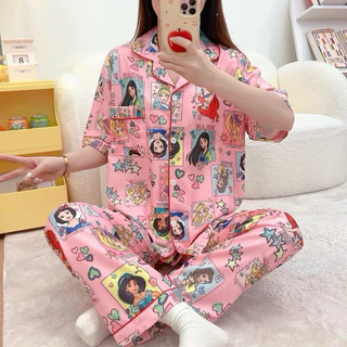 ชุดนอนผ้าไหมอิตาลี่ ฟรีไซร อก44 sml สินค้าพร้อมส่ง