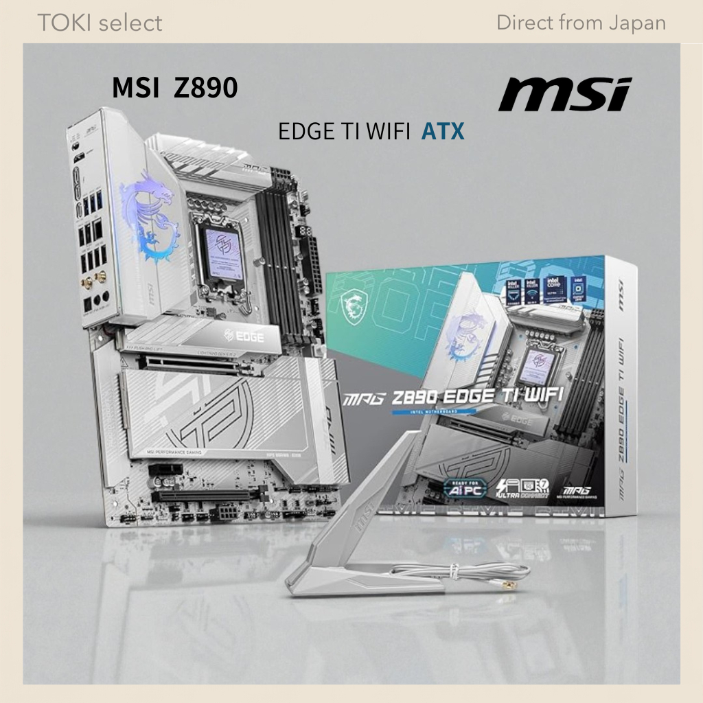 MSI MPG Z890 EDGE TI WIFI ATX LGA1851 DDR5 PCIe 5.0 WiFi7 High-Performance Gaming Motherboard