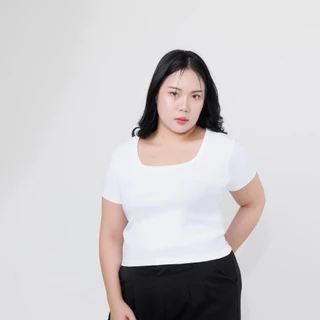 V02- เสื้อคอเหลี่ยม ผ้าcotton ญี่ปุ่น