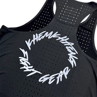 KHEMKHAENG Elite Running Shirts “BLACK IN BLACK” BLACK “สีดำ“ รีเฟล็ค