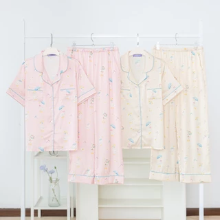 ชุดนอน LovelyNight แขนสั้น-ขายาว Cozy Duck D30