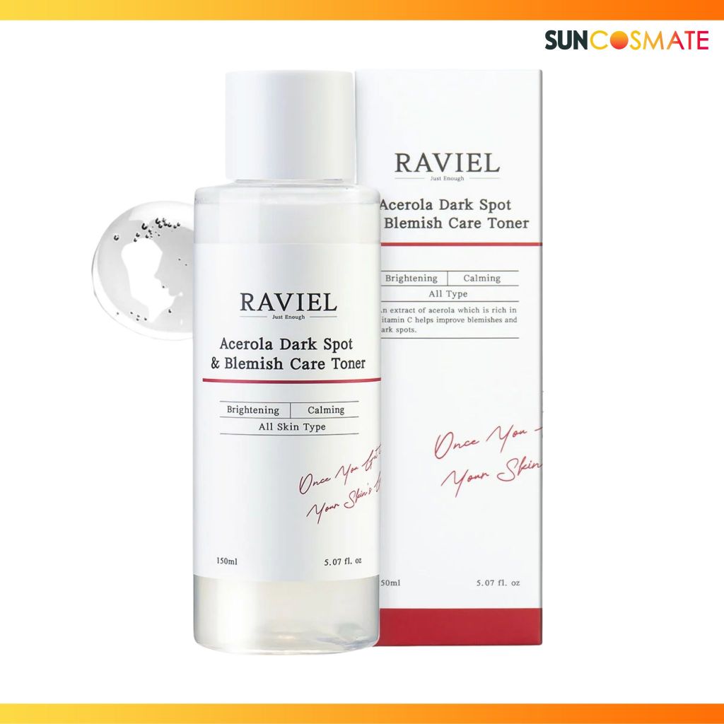 Raviel acerola dark spot &blemish care toner