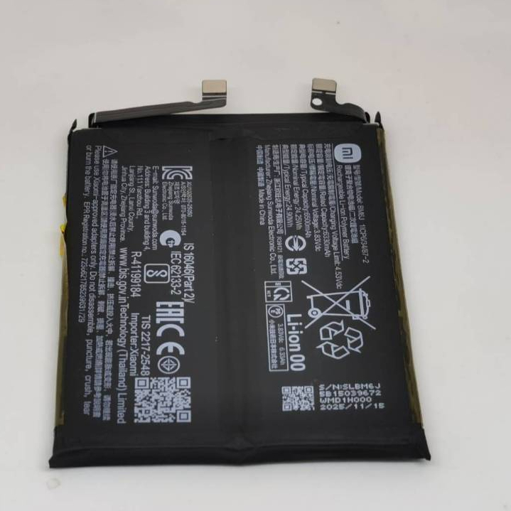 แบตเตอรี่ Battery สำหรับ Xiaomi Redmi Note15 Pro+ 5G / Note 15 Pro+ 5G / Poco M8 Pro/ model BM6J แท้