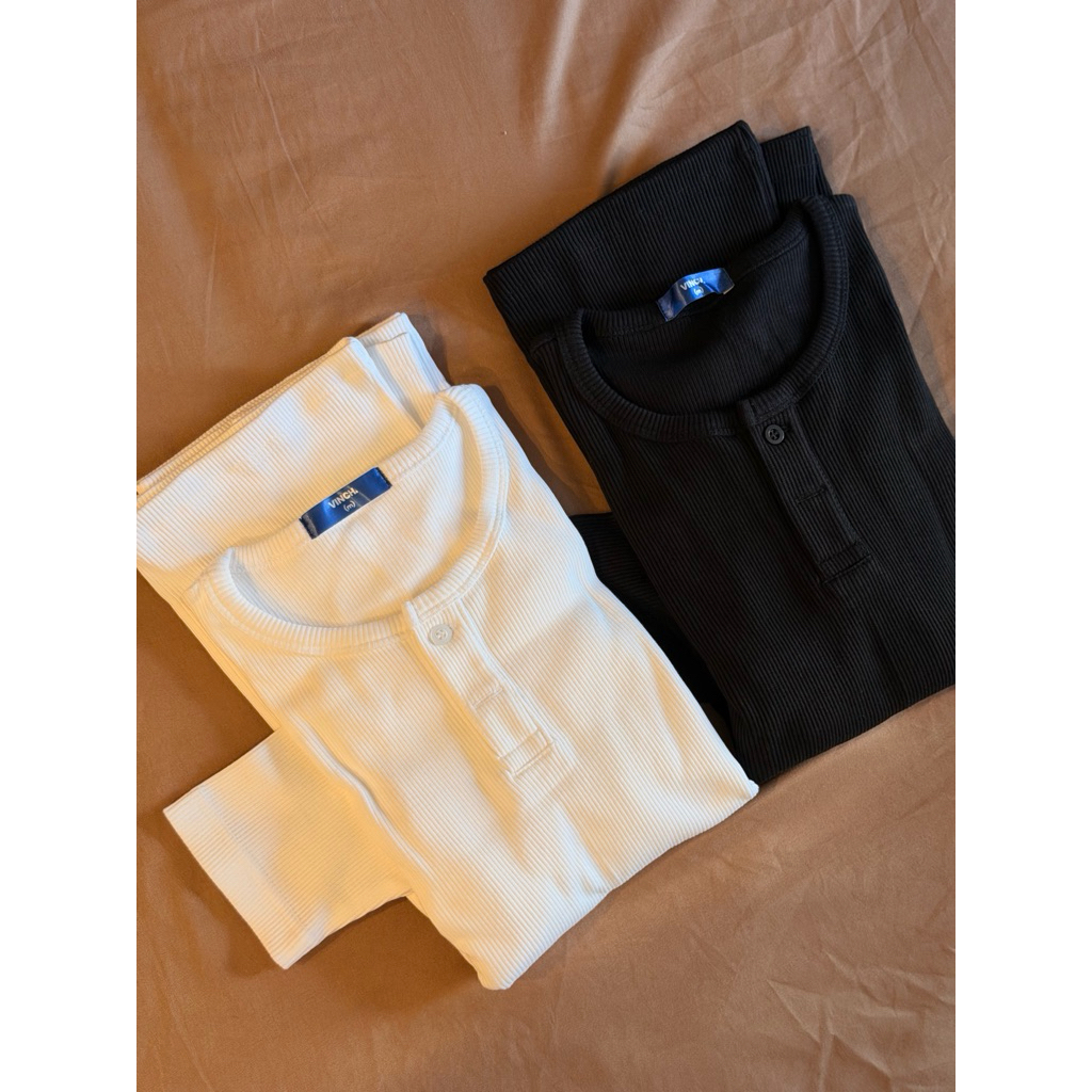 VINCH Henley Shirt | เสื้อ Henley ผู้ชาย Minimal Style