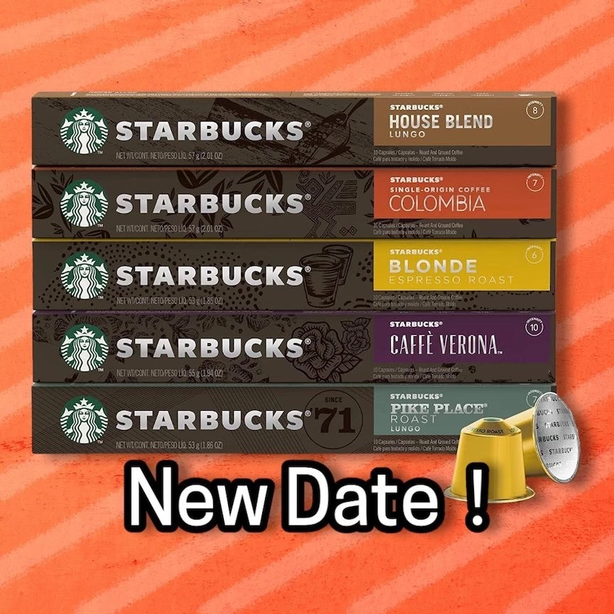 Starbucks coffee Capsule กาแฟแคปซูล สตาร์บัคส์ ของแท้พร้อมส่ง แคปซูลกาแฟสตาร์บัค capsules (บรรจุ10แคปซูล)