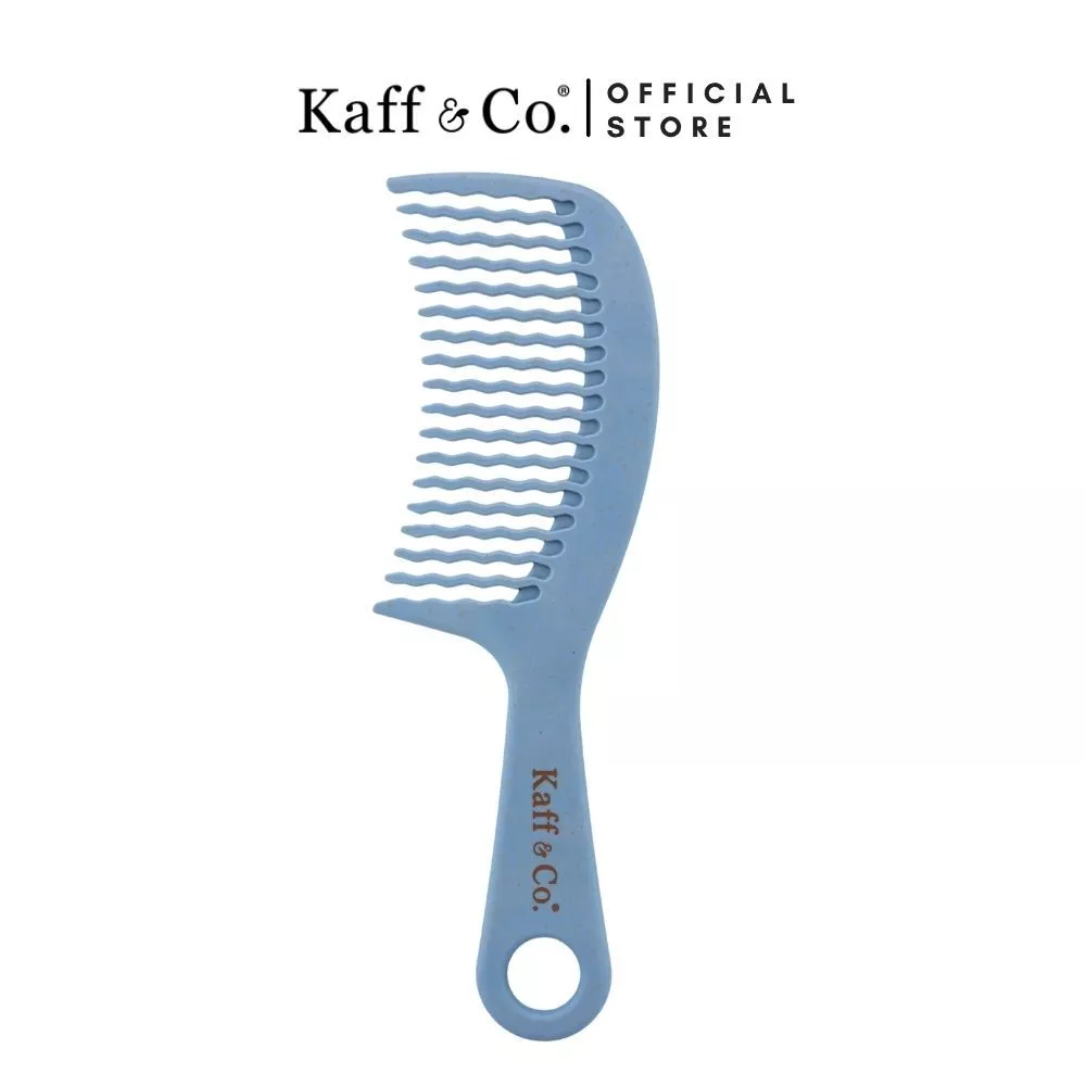 Kaff & Co. WAVY TOOTH DETANGLING COMB หวีซี่หยัก (ซิก-เเซก) ช่วยสางผมชี้ฟู ผมหยิก พันกัน