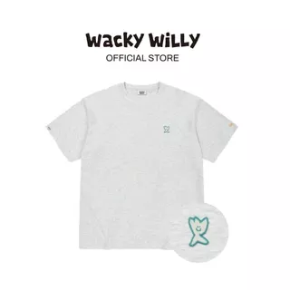 WACKY WILLY เสื้อยืดรุ่น Kiky Wappen Short Sleeve T-Shirt Grey (80162OKKSSU_S6GRXX)