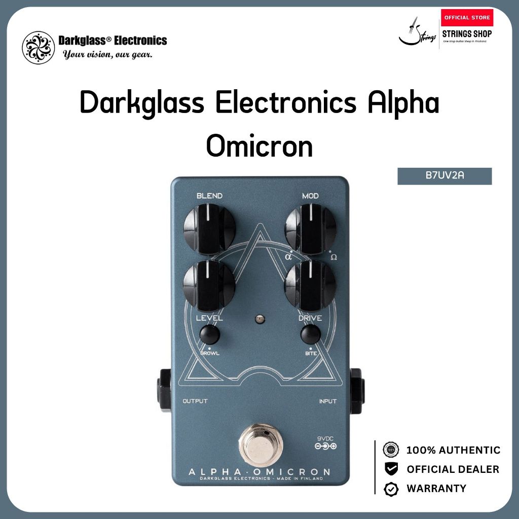Darkglass Electronics Alpha·Omicron Bass Distortion Pedal เอฟเฟคเบส Distortion Analog Alpha Omega