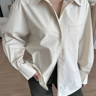 Nichii - Grace Lace Shirt เสื้อเชิ้ต ลูกไม้ เรียบหวาน