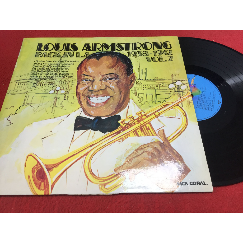 Back in L.A. 1938-1942 Vol. 2 -  Louis Armstrong ขนาด 12 นิ้ว LP ร้าน PinHaiMusic B188