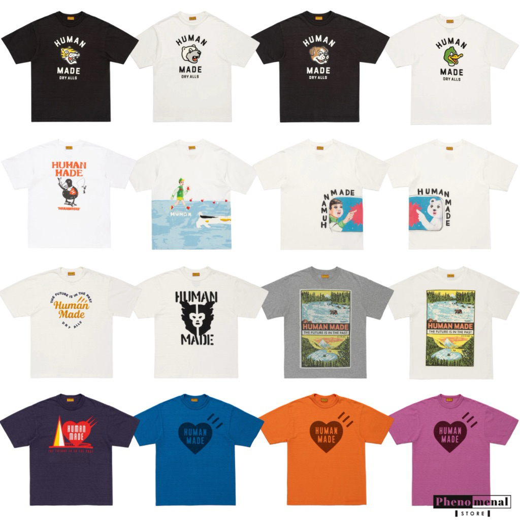 [เก็บโค้ดลด 20%][ของแท้ พร้อมส่ง] เสื้อยืด HUMAN MADE GRAPHIC TEE