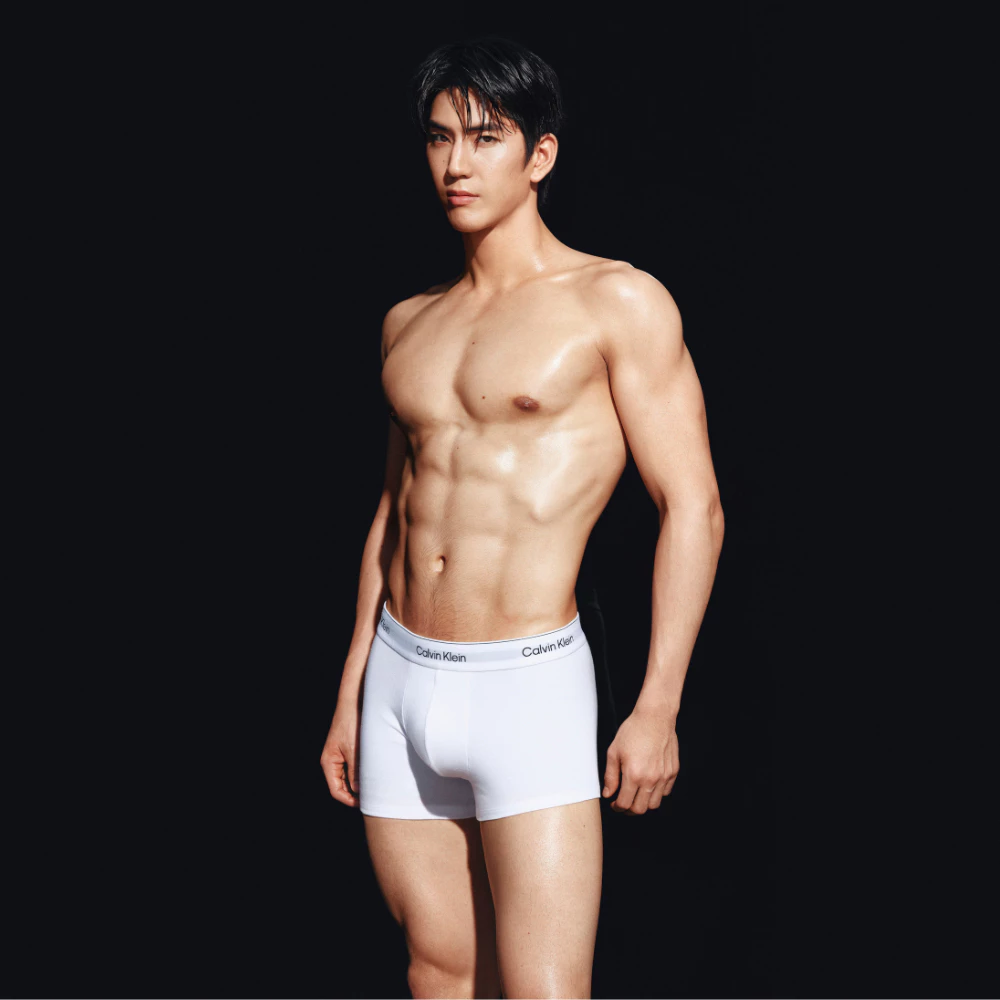 CALVIN KLEIN กางเกงในผู้ชายแพ็ค 3 ชิ้น Icon Cotton Stretch ทรง Trunk รุ่น NB4392 MP1 - สี MultiColor