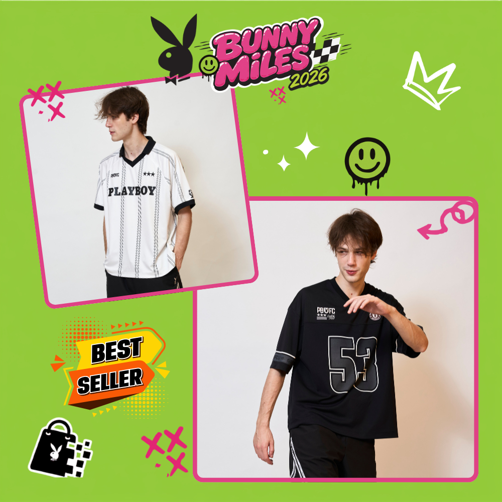 PLAYBOY 06PB BUNNY OF   เสื้อ OVERSIZE  รุ่น 1UB265PS001BK P1UT265OT003BK P1UT265TP001WH