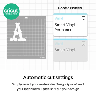 Cricut Smart Vinyl Permanent ขนาด 13 นิ้วx3 ฟุต สำหรับเครื่องตัดรุ่น Explore 5 และ Maker 4