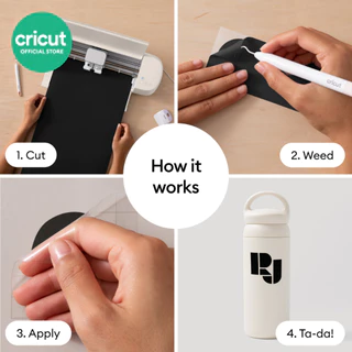 Cricut Smart Vinyl Permanent ขนาด 13 นิ้วx3 ฟุต สำหรับเครื่องตัดรุ่น Explore 5 และ Maker 4