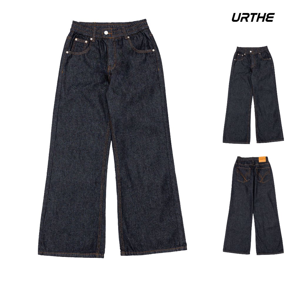 URTHE - กางเกงยีนส์ ขายาว รุ่น EASE DENIM PANTS