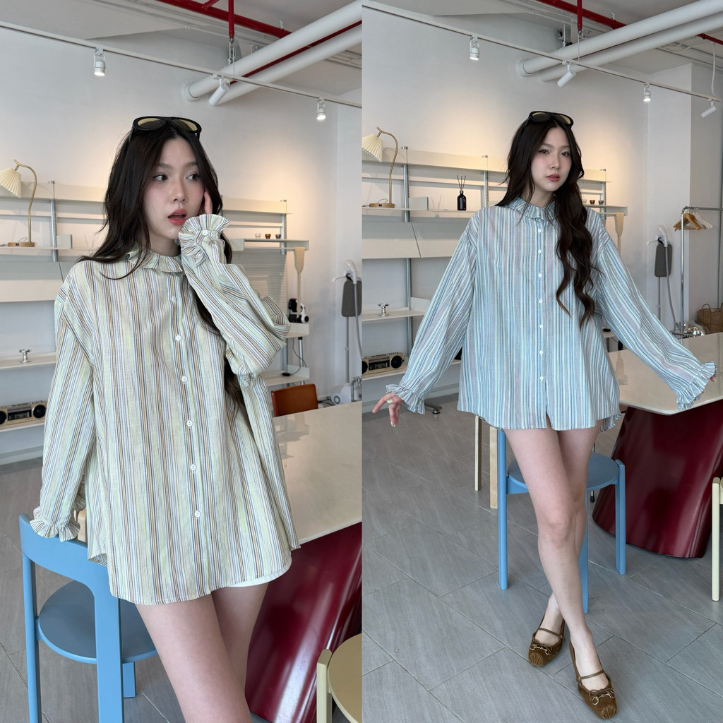 tshop เสื้อเชิ้ตโดนัท