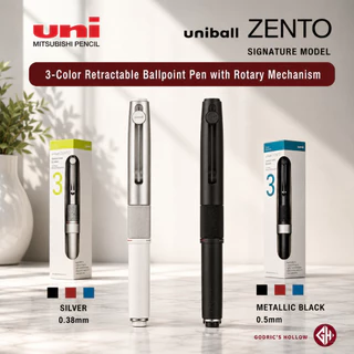 Uniball ZENTO Signature Model 3 Colors แบบหมุนเปลี่ยนสีได้ 3 สี ในแท่งเดียว