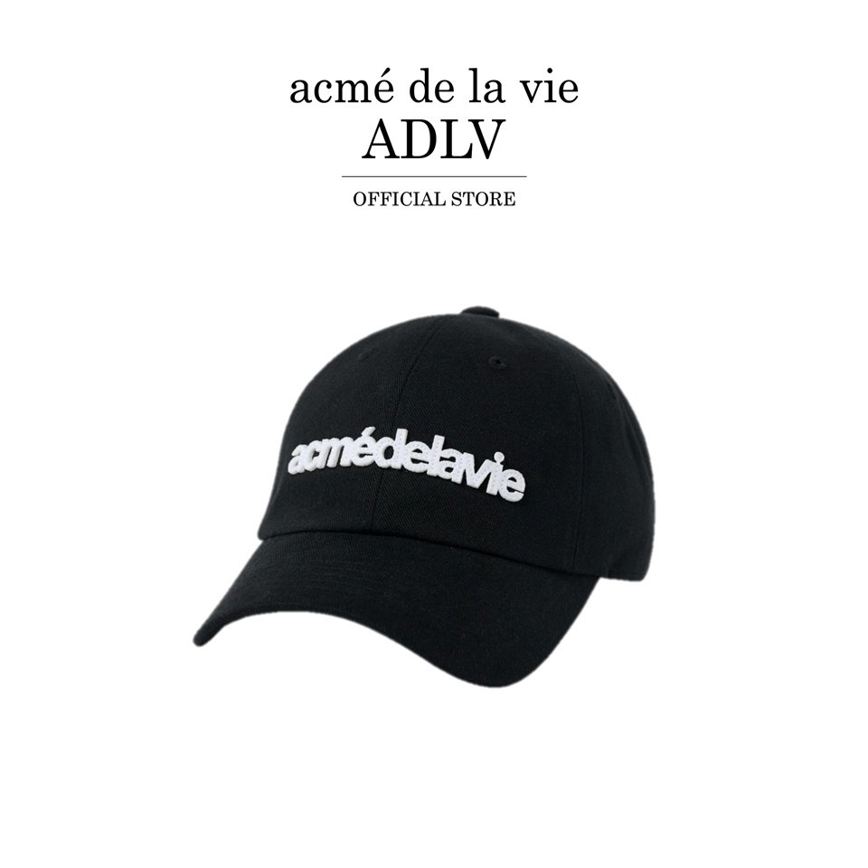 ADLV [acme de la vie] หมวก รุ่น Felt Applique Basic Ball Cap Black (50061SFQCAU_S6BKXX)