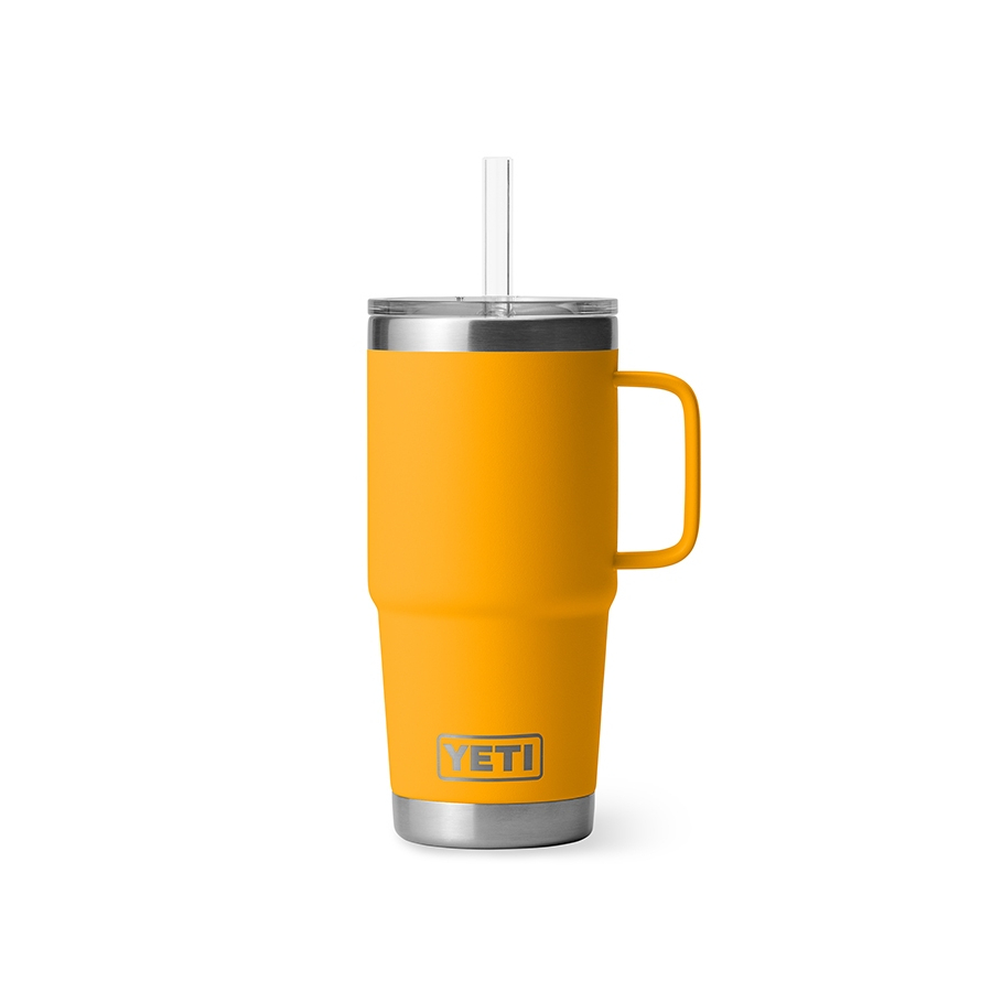 YETI แก้วเยติ เก็บความเย็น รุ่น RAMBLER 25 OZ MUG WITH STRAW LID