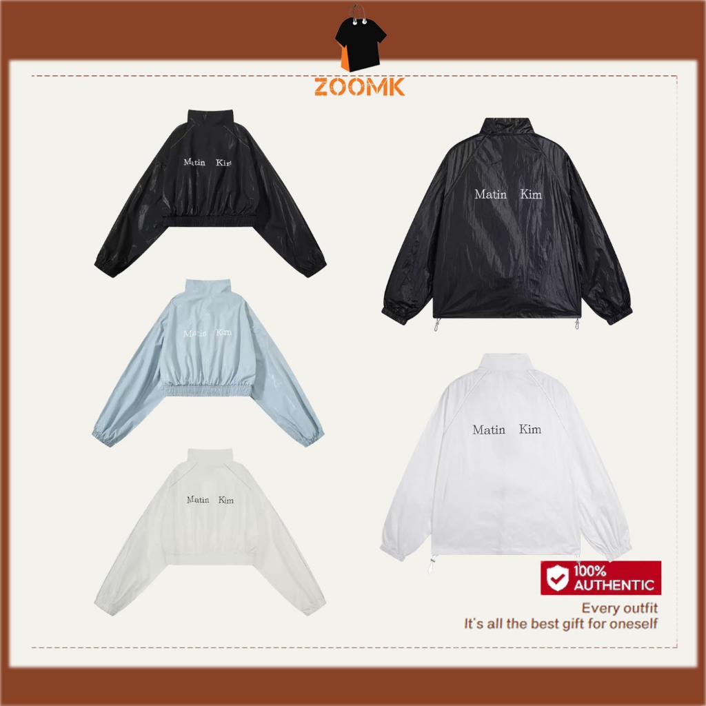 💫รุ่นฮิต✨ MATIN KIM ~ MATIN COATING CROP BLOUSON เสื้อโค้ท เสื้อผ้า รับประกันแท้ 100%