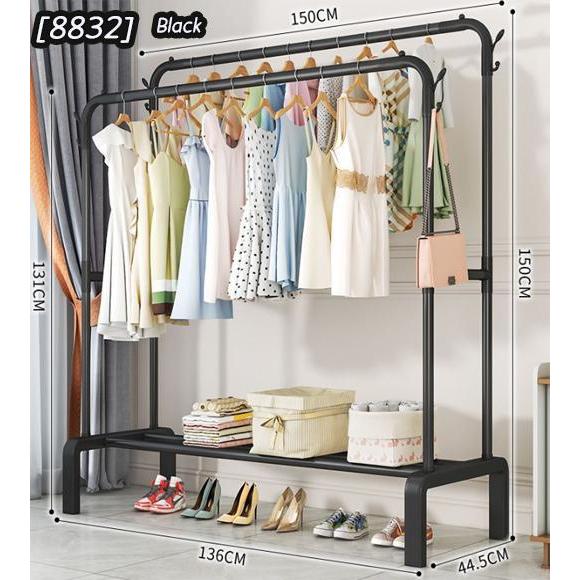 yhlovehome  ราวตากผ้าบาร์คู่ ราวตากผ้า   882