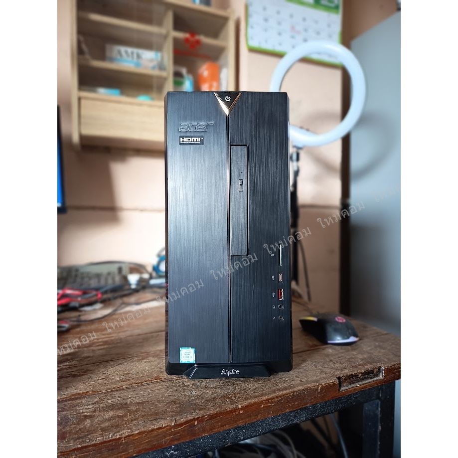 (ใหม่คอม) คอมมือสอง Acer Core i3-8100T 3.10 GHz DDR4 8 GB ไวไฟ บลูทูธ พร้อมใช้ถูกๆ 😮😲