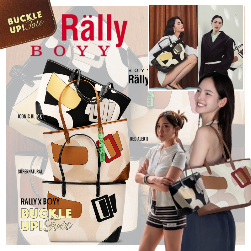 [ของใหม่!! ]กระเป๋า Rally x BOYY Buckle Up Tote Bag Rally Movement กระเป๋าโท้ท แท้ Rally The Bag Official กระเป๋าทรงฮิต
