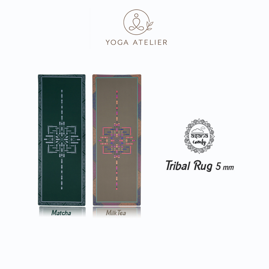 ASANA TRIBAL RUG NON-SLIP YOGA MAT 5mm - เสื่อโยคะกันลื่น หนึบทั้งตอนมือแห้งและมีเหงื่อ