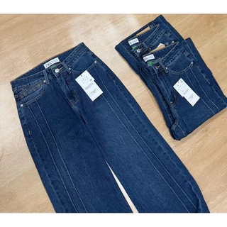 ZARA wide leg jeans กางเกงยีนส์สีฟอก เอวสูง เอวยืด ผ้ายืดนิดๆ งานสวย