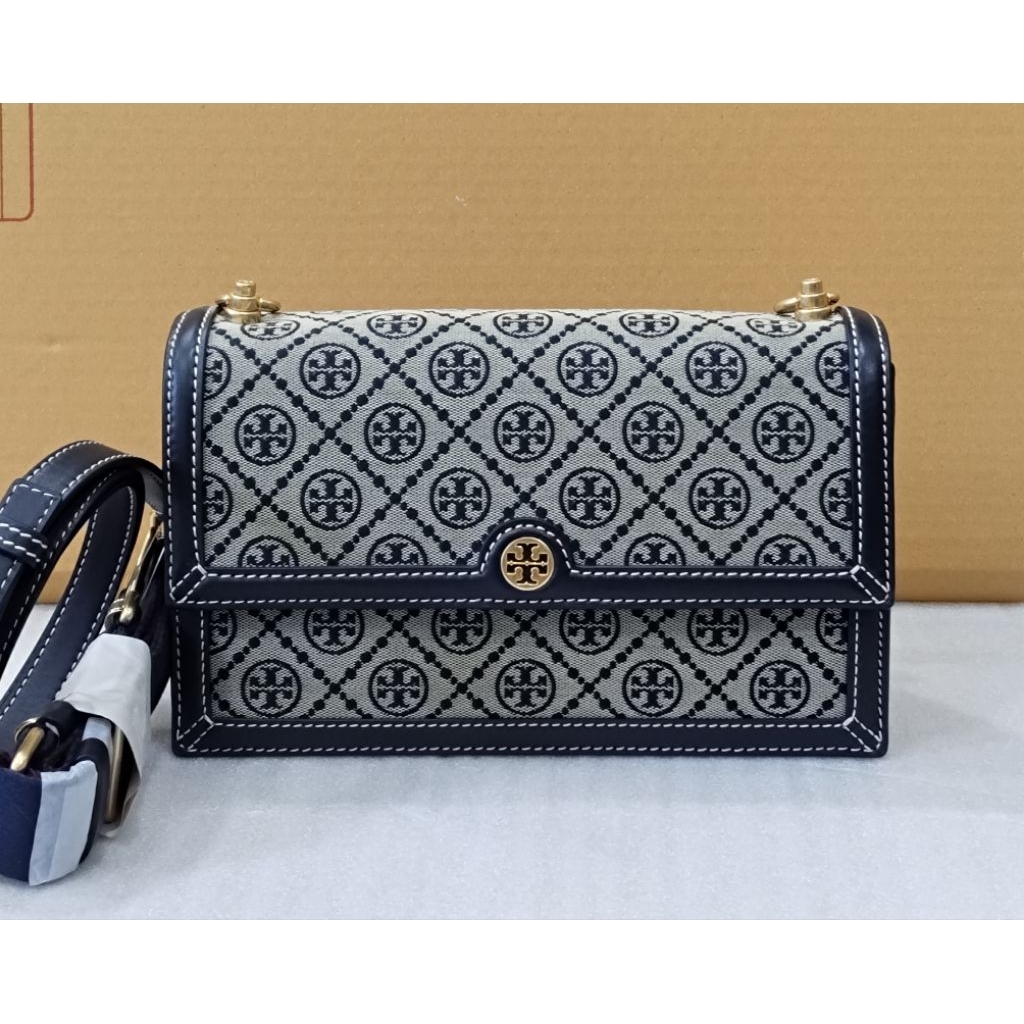งานShop มีทั้งแบบ 1 สาย และ 2 สาย T MONOGRAM JACQUARD SHOULDER BAG    155127 81863