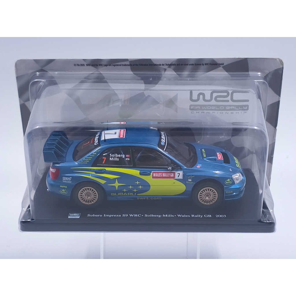 Hachette Die Cast 1/24 WRC Rally Car Subaru Impreza S9 WRC Solberg Mills Wales Rally GB 2003
