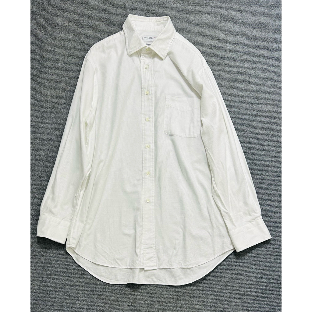 white cotton shirt maker’s shirt