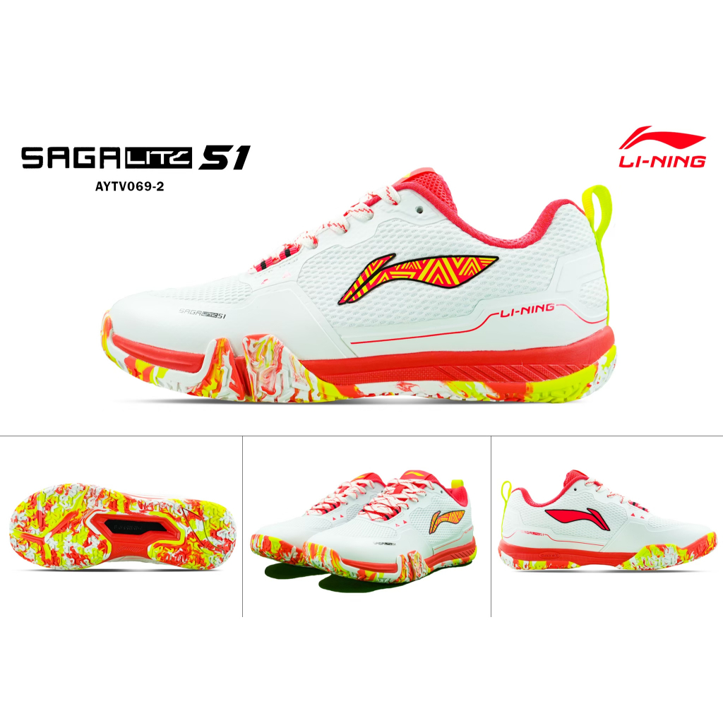 LI-NING SAGA LITE S1 (AYTV069) BADMINTON SHOES รองเท้าแบดมินตัน